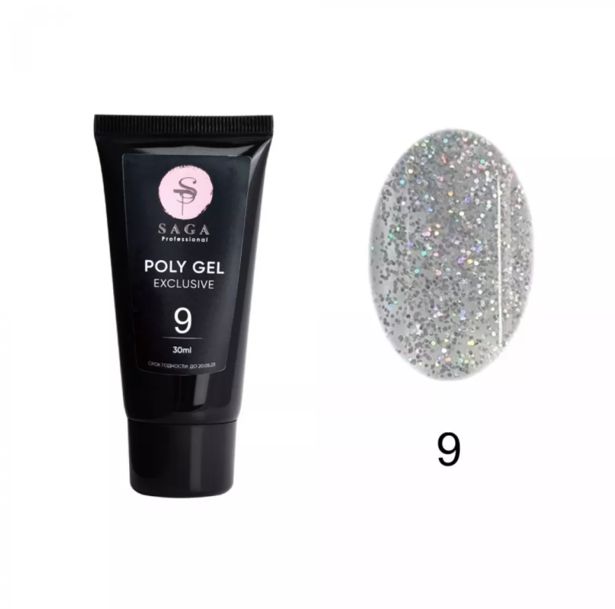 

Полигель Saga Professional EXCLUSIVE Poly Gel №9, 30 мл