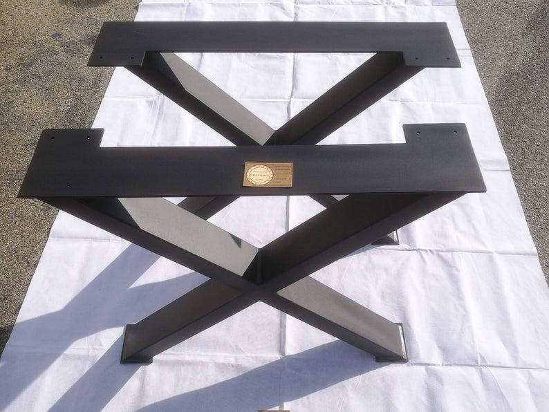 

Опоры для стола "Х Black 2" в ресторан черный цвет