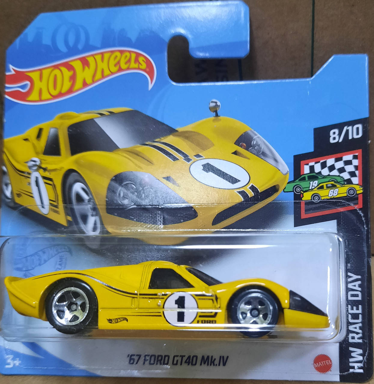

Hot Wheels Race Day 2021 '67 Ford GT40 Mk.IV 8/10 106/250 GTB67 Форд Гонка Машинки базові колекційні Хот Вілс, Разные цвета