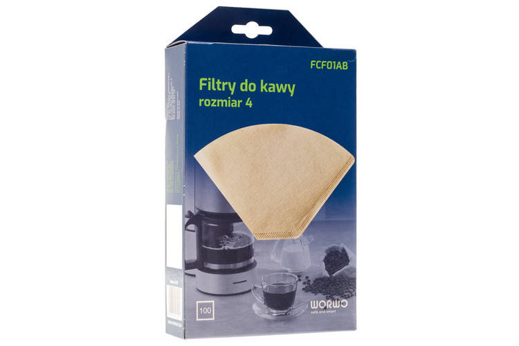 

Фильтр бумажный №4 Worwo для молотого кофе (100шт.)