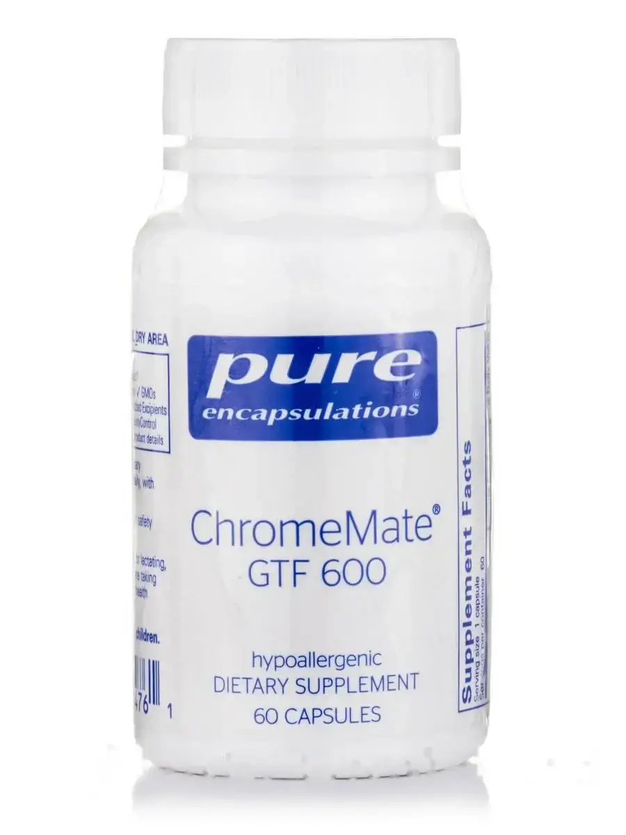 

Хром GTF 600, ChromeMate GTF, Pure Encapsulations, 60 Капсул