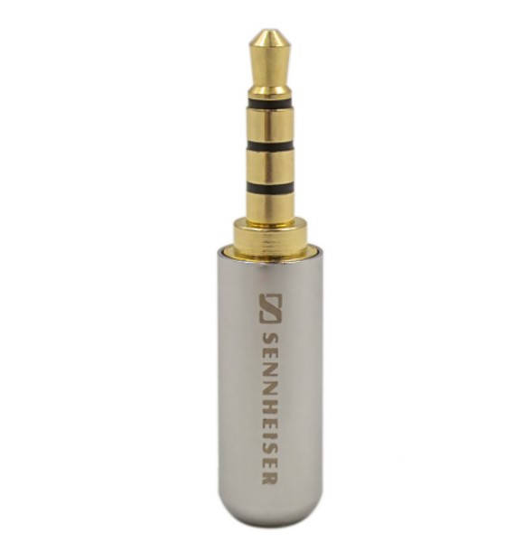 

Штекер Sennheiser Jack 3.5mm 4 pin gloss silver