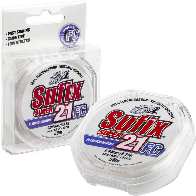 

Флюорокарбон Sufix Super 21 FC 0.28 5.4кг 50М, Прозрачный