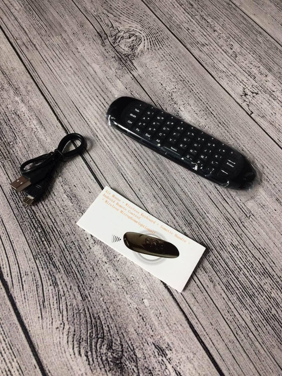 

Аэро пульт с клавиатурой для смарт ТВ - приставок Air Mouse! Акция, Черный