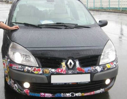 

Дефлектор капота (мухобойка) SIM для RENAULT Scenic II 2006-2009, SRESCE0312