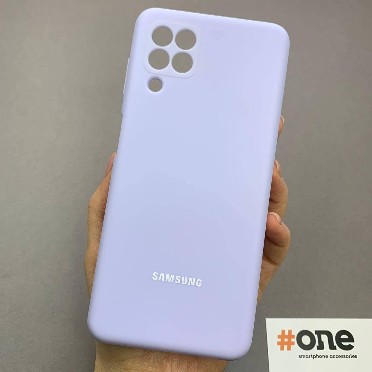 

Чехол для Samsung Galaxy A22 с микрофиброй с защитой для камеры чехол на телефон самсунг а22 сиреневый S2Z