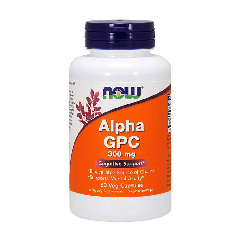 

L-альфа-глицерилфосфорилхолин Now Foods Alpha GPC 600 мг (60 vcaps)