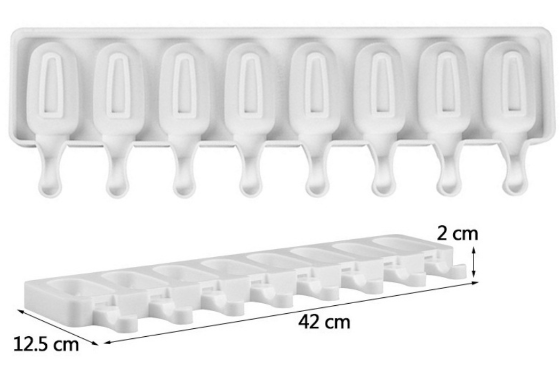 

Форма силиконовая Эскимо 8 шт