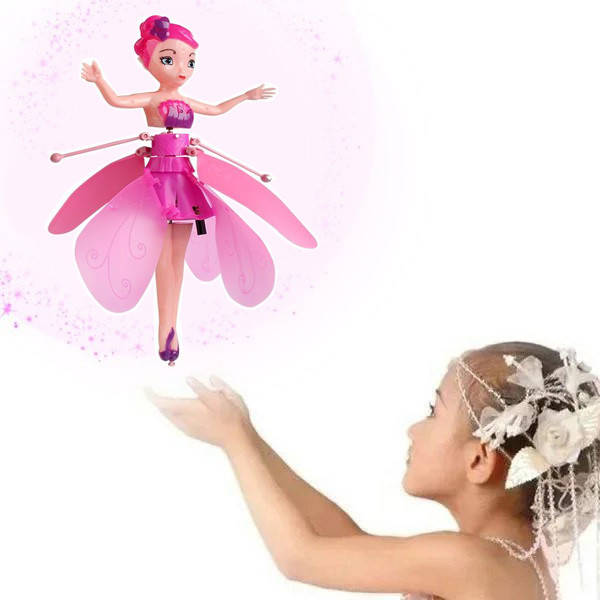 

Летающая кукла фея Flying Fairy летит за рукой Розовая, Розовый