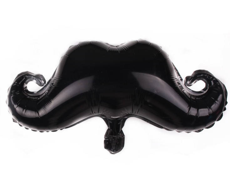 

Фольгированный воздушный мини-шар Усы чёрные, 41х26 см, Черный