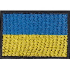 

Флажок Украины ГСЧС (ДСНС, МНС, пожарники) темно-синего цвета на "липучке"
