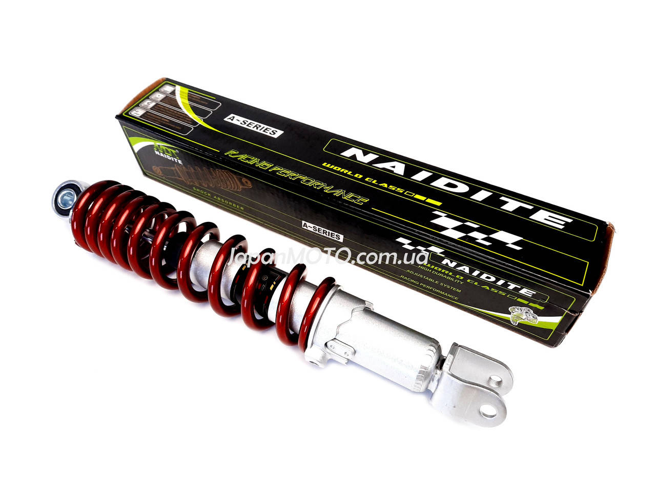 

Амортизатор Honda DIO 34/35, ZX, GY6 310mm, регулируемый (красный) NAIDITE