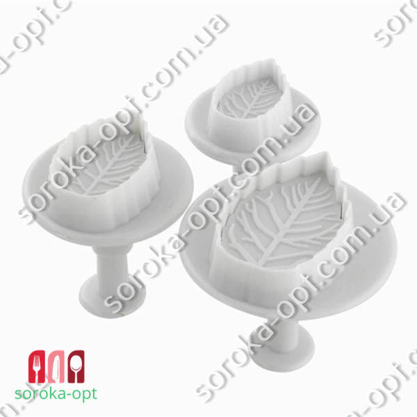 

ПЛУНЖЕР ДЛЯ МАСТИКИ ЛИСТ РОЗЫ МАЛЫЙ ИЗ 3 ШТ