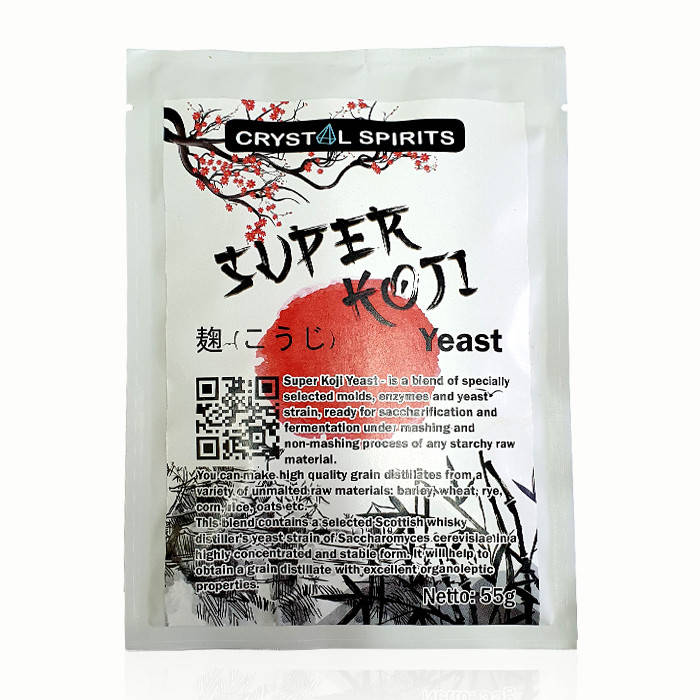 

Дрожжи для зернового сырья Crystal Spirits SUPER KOJI Yeast 55г