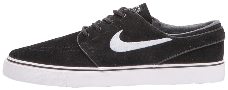 

Мужские кроссовки Nike Stefan Janoski SB Black White (найк стефан яновски, черные/белые), Черно-белый