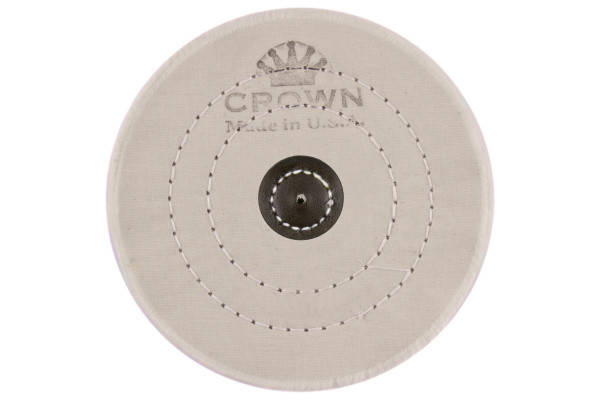 

Круг полировальный муслиновый CROWN белый d-150мм, 50 слоев (с кож. пятаком)