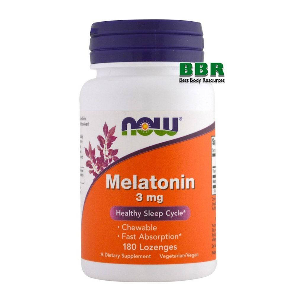 

Melatonin 3mg 180 Caps, NOW Foods