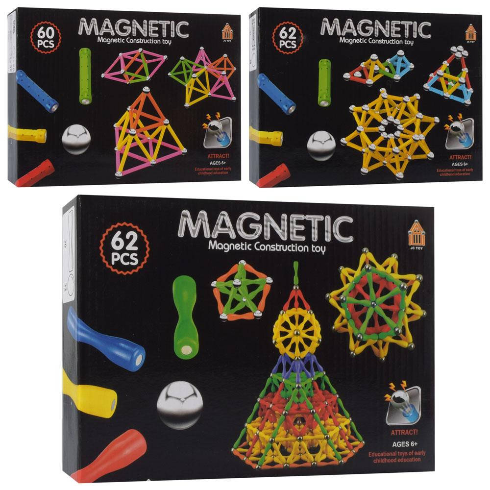 

МАГНИТНЫЙ КОНСТРУКТОР MAGIC MAGNETIC арт AQ-755-57-58-1 60-62дет в кор-ке, 25-19-4см