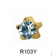 Крапан Березень (аквамарин) 3мм R103Y