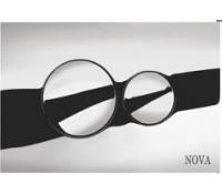 Кнопка для инсталляции круглая хромированная Nova 7312 (Турция)