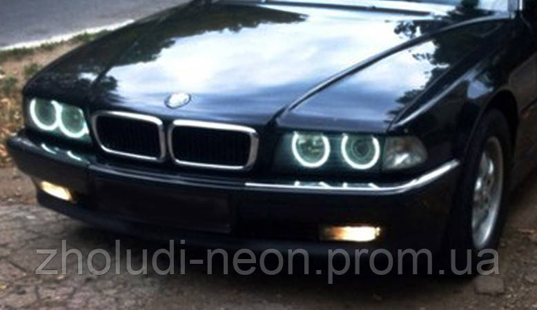 АНГЕЛЬСЬКІ ОЧЕНЯТА на бмв е38. Angel eyes CCFL BMW E38. Колір - білі - фото 1 - id-p45901075