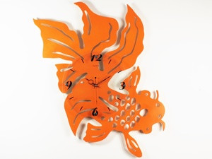 Годинник настінний дерево Рибка, фото 1