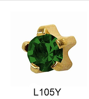 Крапан Травень (смарагд) 4мм L105Y