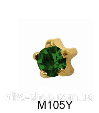 Крапан Травень (смарагд) 2мм M105Y, фото 1