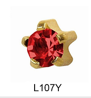 Крапан Липень (рубін) 4мм L107Y