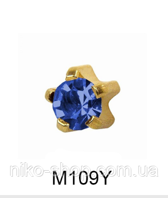 Крапан Вересень (сапфір) 2мм M109Y, фото 1