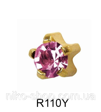 Крапан Жовтень (турмалін) 3мм R110Y, фото 1