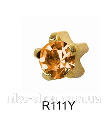 Крапан Листопад (топаз) 3мм R111Y, фото 1