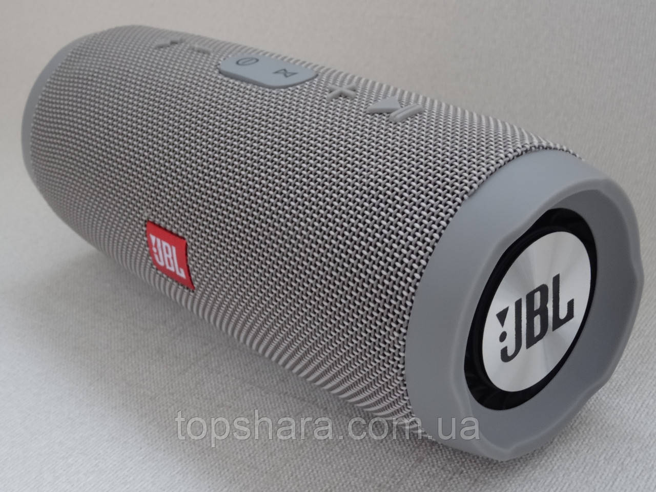 Колонка портативна Bluetooth JBL Charge 3 Сіра