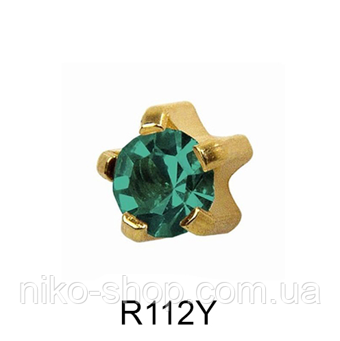 Крапан Грудень (циркон) 3мм R112Y, фото 1
