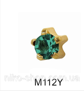 Крапан Грудень (циркон) 2мм M112Y, фото 1