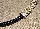 Чокер з бісеру та шкіри, фото 5