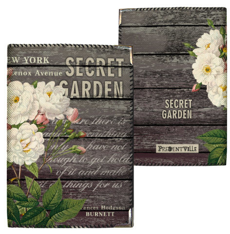 Обкладинка на паспорт Secret Garden белый цветок (тканина), фото 1