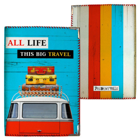 Обкладинка на паспорт All life this big travel (тканина), фото 1
