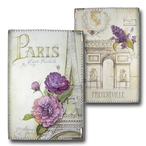 Обкладинка на паспорт Paris flower (тканина), фото 1