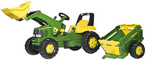 Трактор педальний із причепом і ковшем John Deere Rolly Toys 811496, фото 2