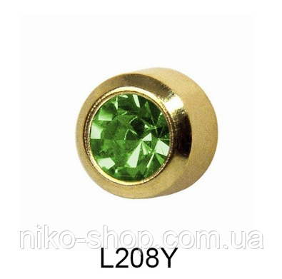 Завальцованные (хризоліт) 4мм L208Y, фото 1