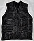 Чоловічий шкіряний жилет, безрукавка чоловіча, фото 4