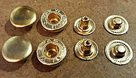 Кнопка 15 мм золото ( в упаковке 50 штук )