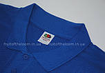 Футболка поло чоловіча синя 65/35 Polo Fruit of the Loom,2XL, фото 3