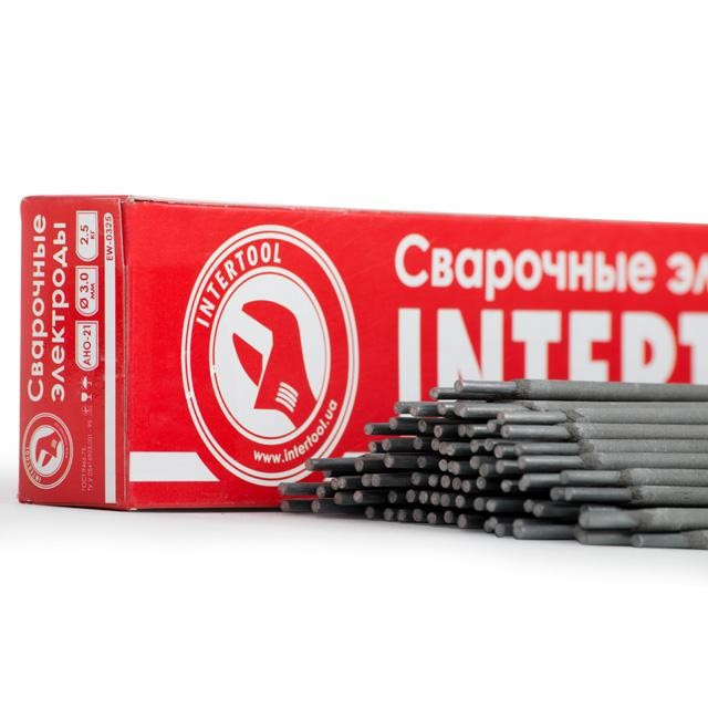 Электроды сварочные, Ø 3 мм, уп. 2,5 кг INTERTOOL EW-0325 - фото 4 - id-p626556226