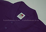 Футболка поло чоловіча фіолетова 65/35 Polo Fruit of the Loom,L, фото 3