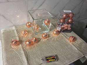 Led гірлянда 10 кульок 110 см Ewax