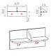 Вішалка В-2, 60х22х30 см. Колір Ательє світлий, фото 10