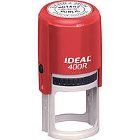 Оснастка для круглої печатки Ideal 400R, діаметр 40 мм, корпус пластиковий червоний