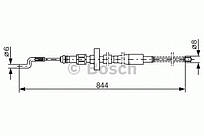 Трос стоянкового гальма BOSCH 1 987 477 171